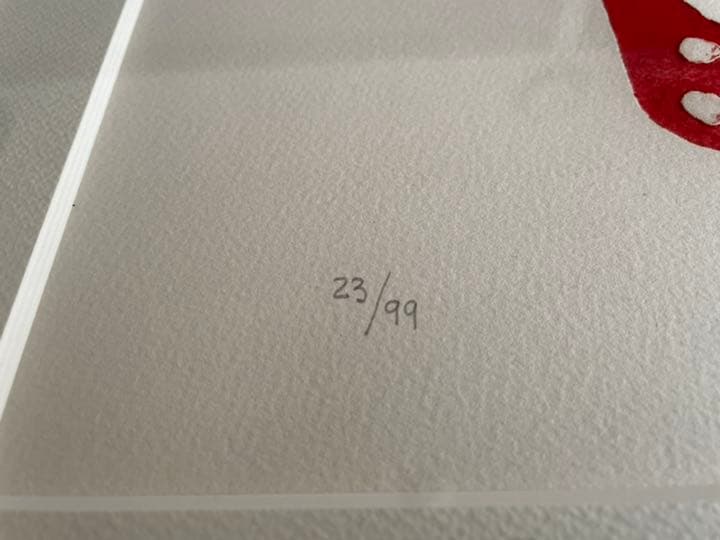 銅版画 : アントニ・クラーベ「無題」1990 額装