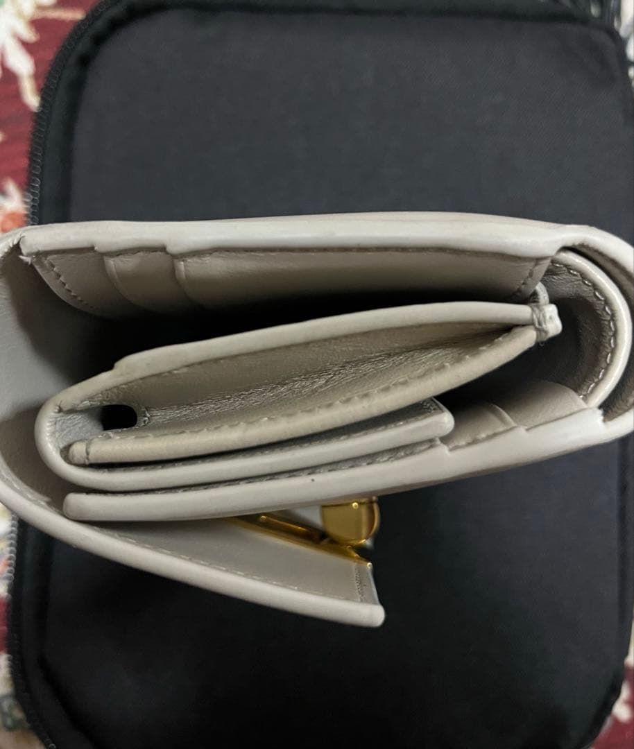 CELINE ホワイト 三つ折り財布