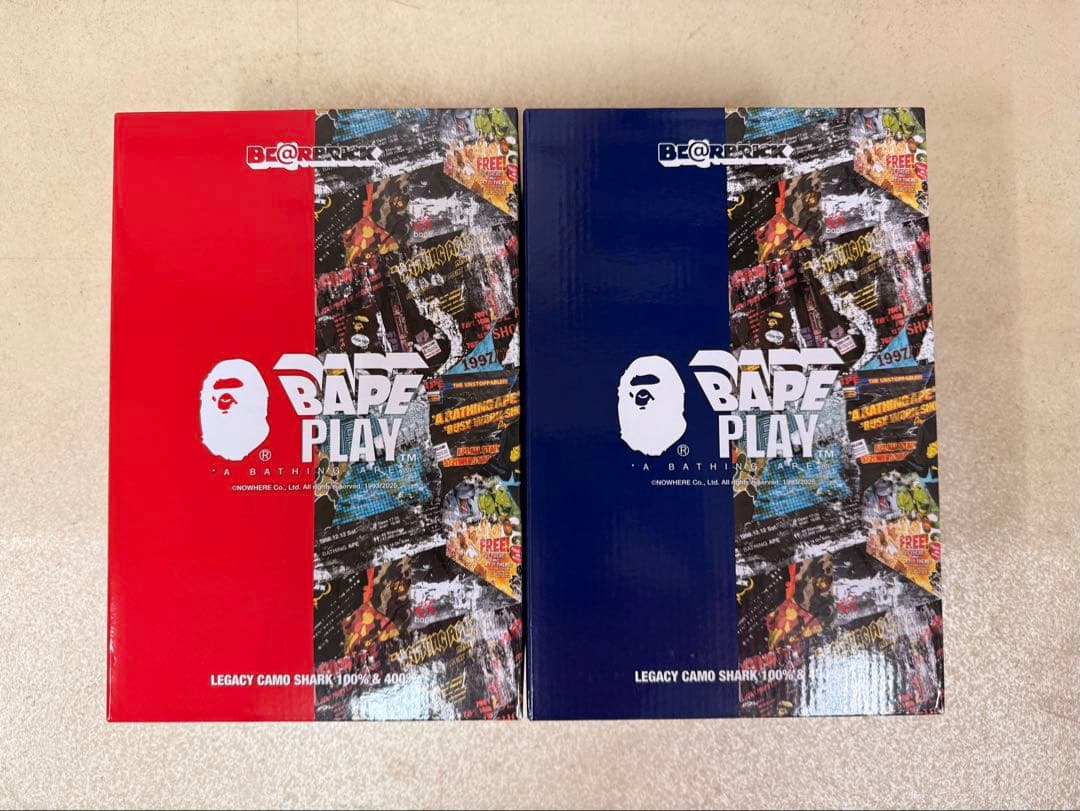 BE@RBRICK LEGACY CAMO SHARK 100％ & 400％