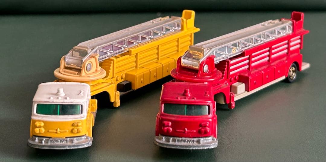 ロングトミカ アメリカン はしご消防車 2点セット