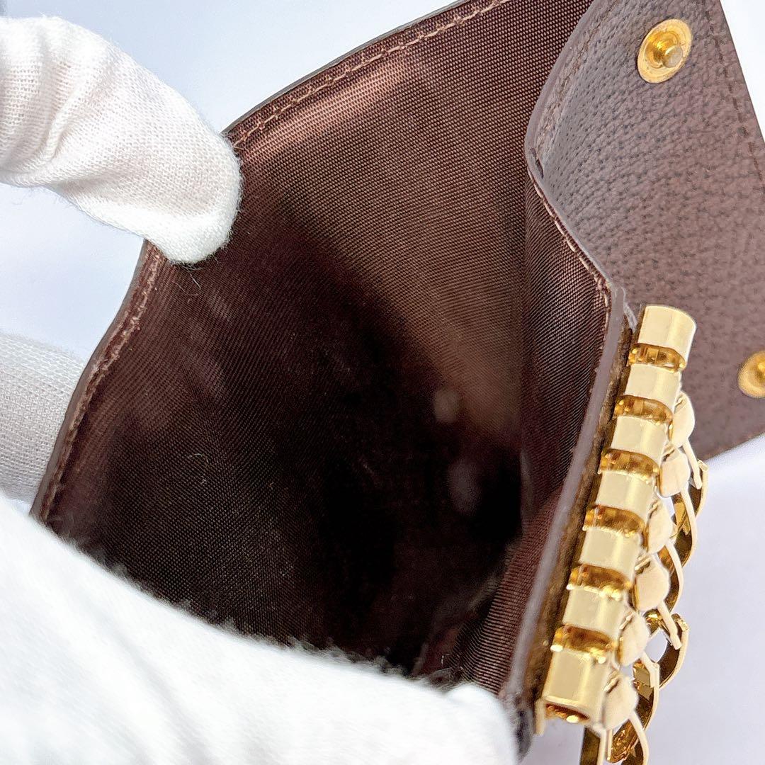 【美品】フェラガモ レザー ガンチーニ 6連 キーケース ピッグレザー