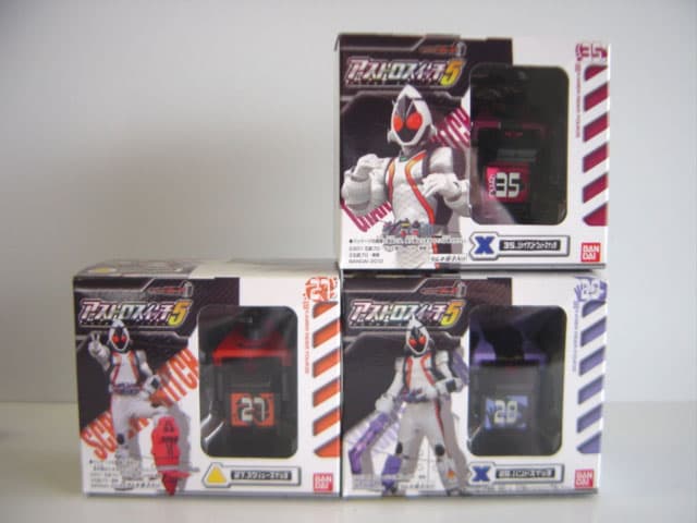 ΩiQe07LC食玩仮面ライダーフォーゼアストロスイッチ5人気3種 ガシャポン