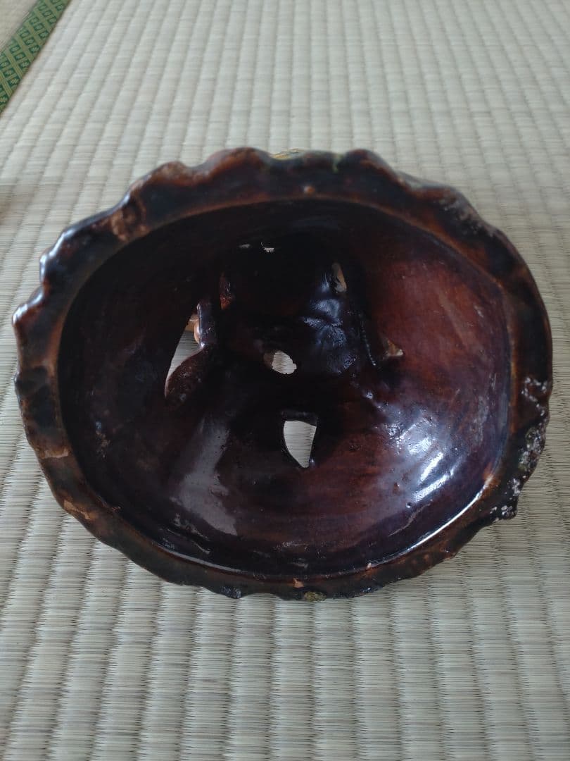 初代中村梅山　鶏伏せ香炉、蚊取り線香　　九谷