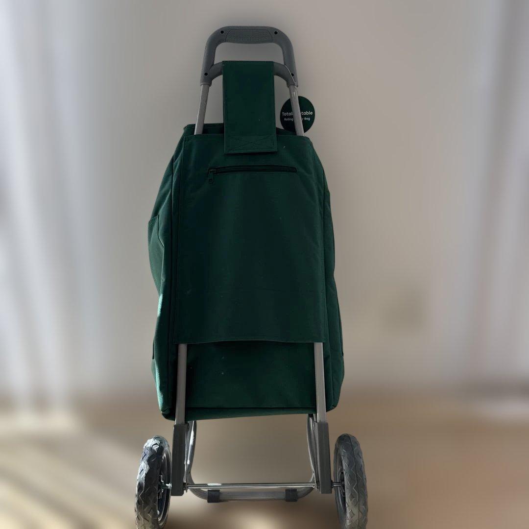 Whole Foods 緑のトート型キャリーカート