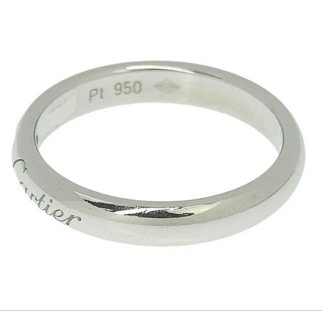 【極美品】CARTIER Cドゥカルティエ 1Pダイヤ プラチナリング 8号