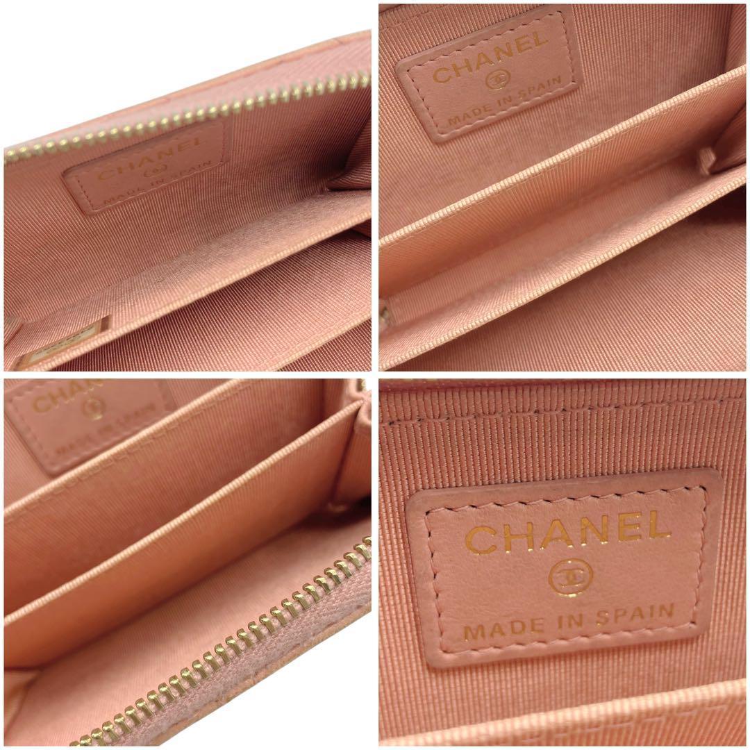 良品✨ シャネル ラムスキン マトラッセ ケース ピンク