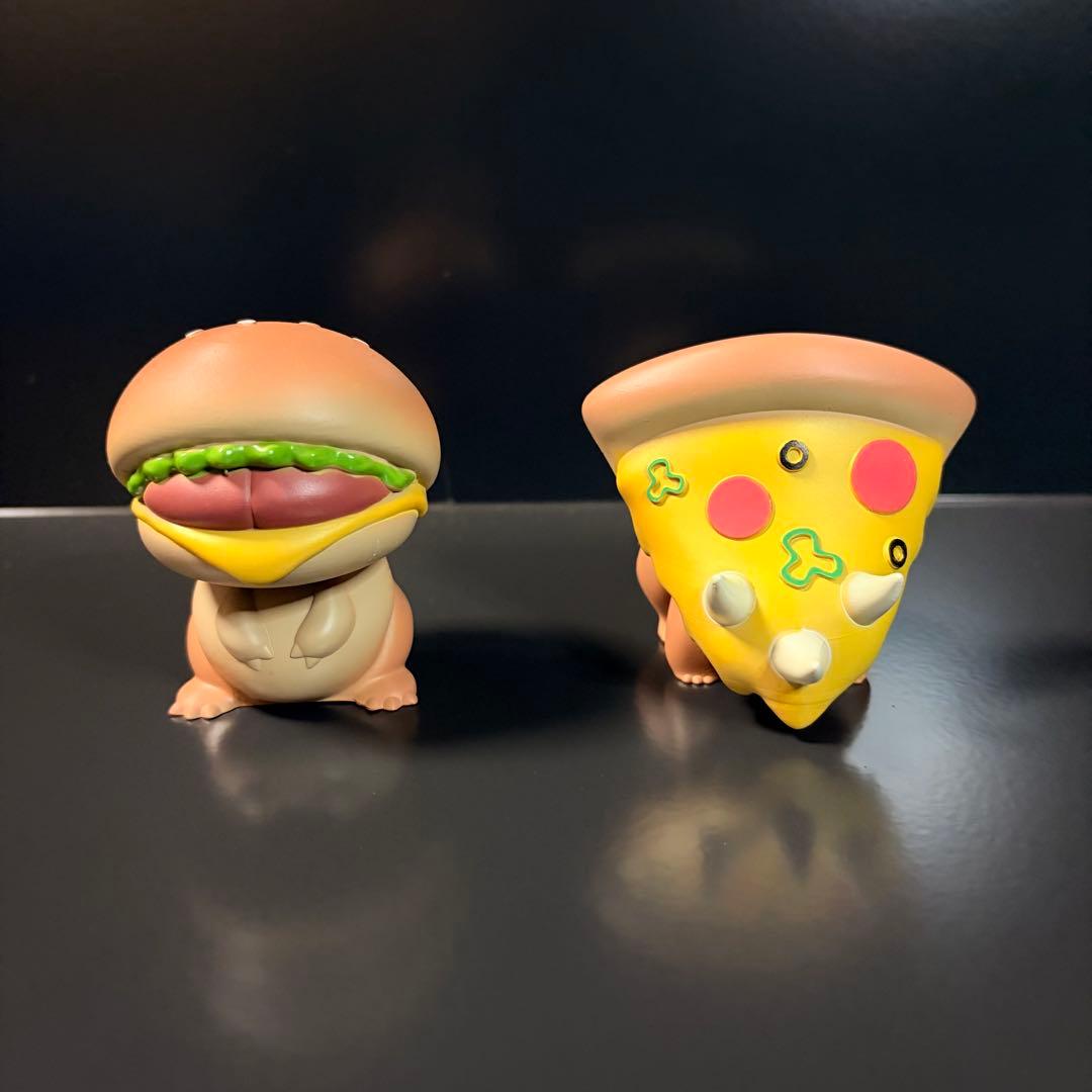 アクマトイズ バーガーレックス ピザケラトプス Lサイズ ソフビ 恐竜