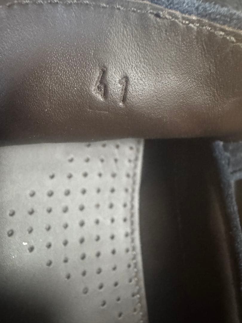 【極美品】BOTTEGA VENETA ネイビー スエード　モカシン41サイズ