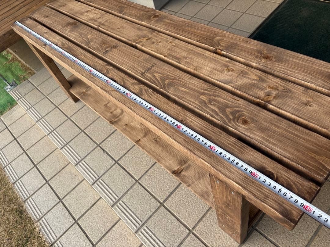 ♪(ｏ・ω・)ノ))ルル 木製シンプルベンチ 収納棚付き