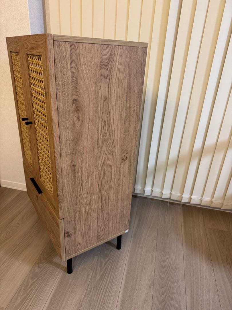 LOWYAラタン調ハイキャビネット幅60センチ