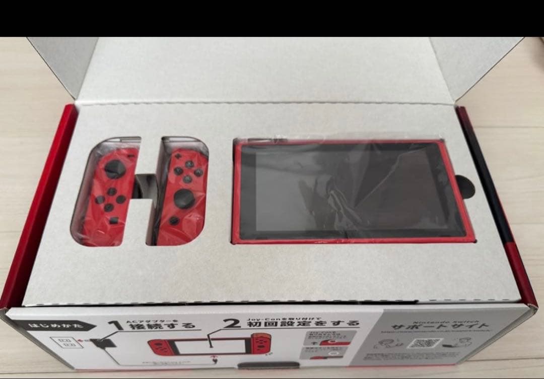【中古美品】Nintendo Switch マリオレッド✕ブルーセット