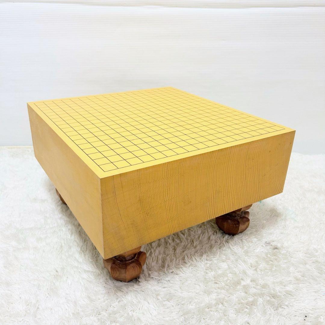 囲碁盤　囲碁セット　天然木 天然うるし　脚付き ヘソ有り