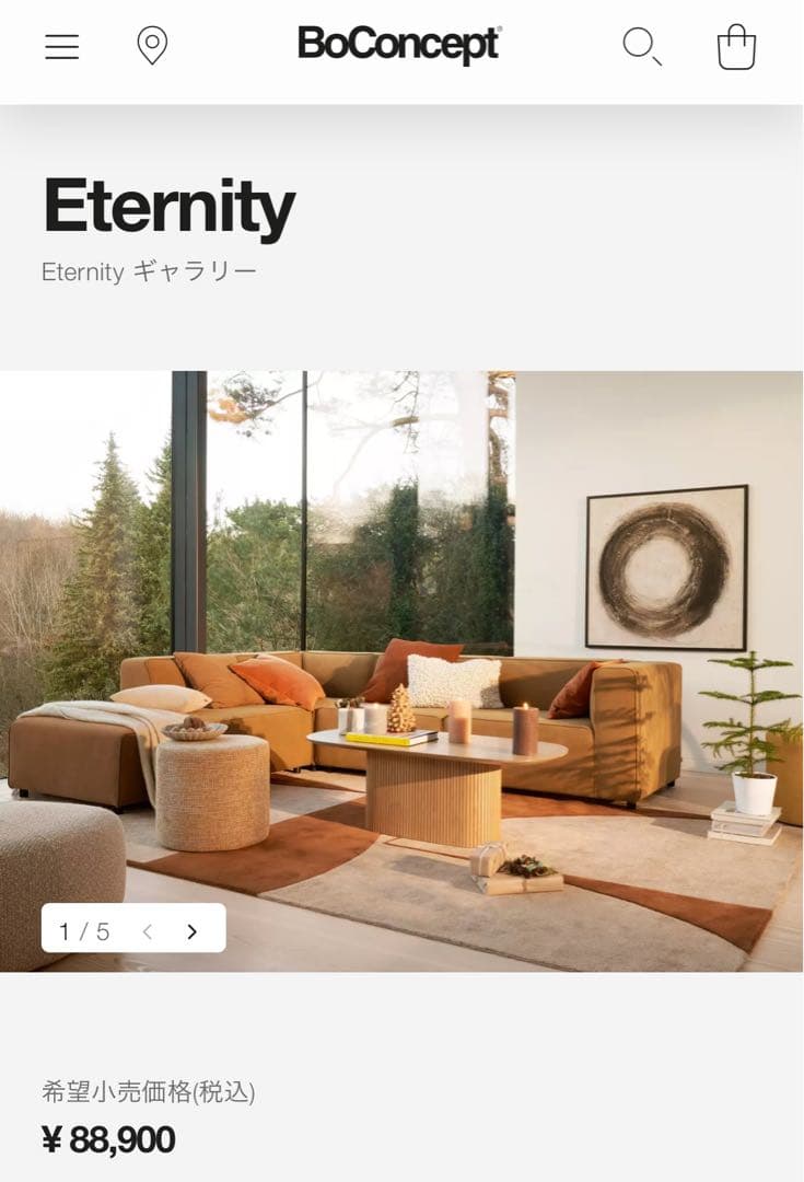 ボーコンセプト BoConcept Eternity ギャラリー アート作品