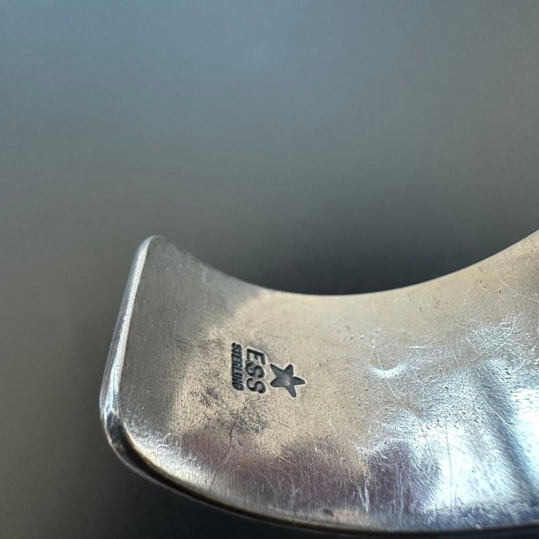 Navajo Edison Sandy Smith スタンプワーク バングル