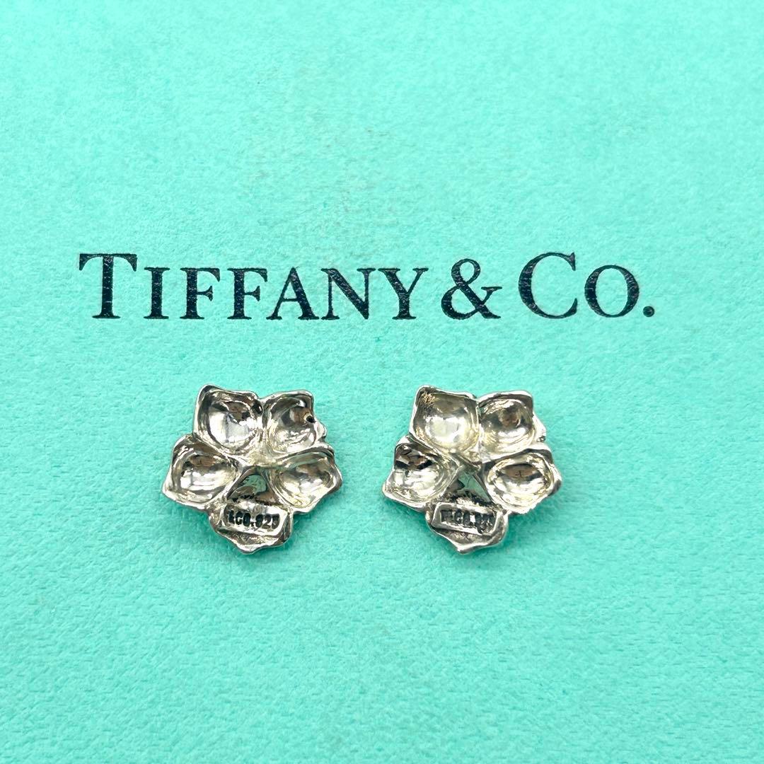 ティファニー　フラワー　パール　スタッド　ピアス　シルバー　925