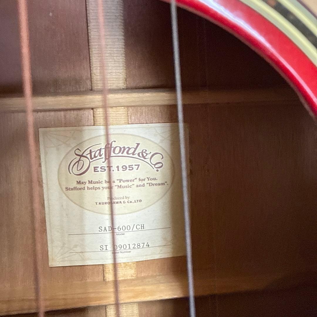 Stafford アコースティックギター レッド　SAD-600