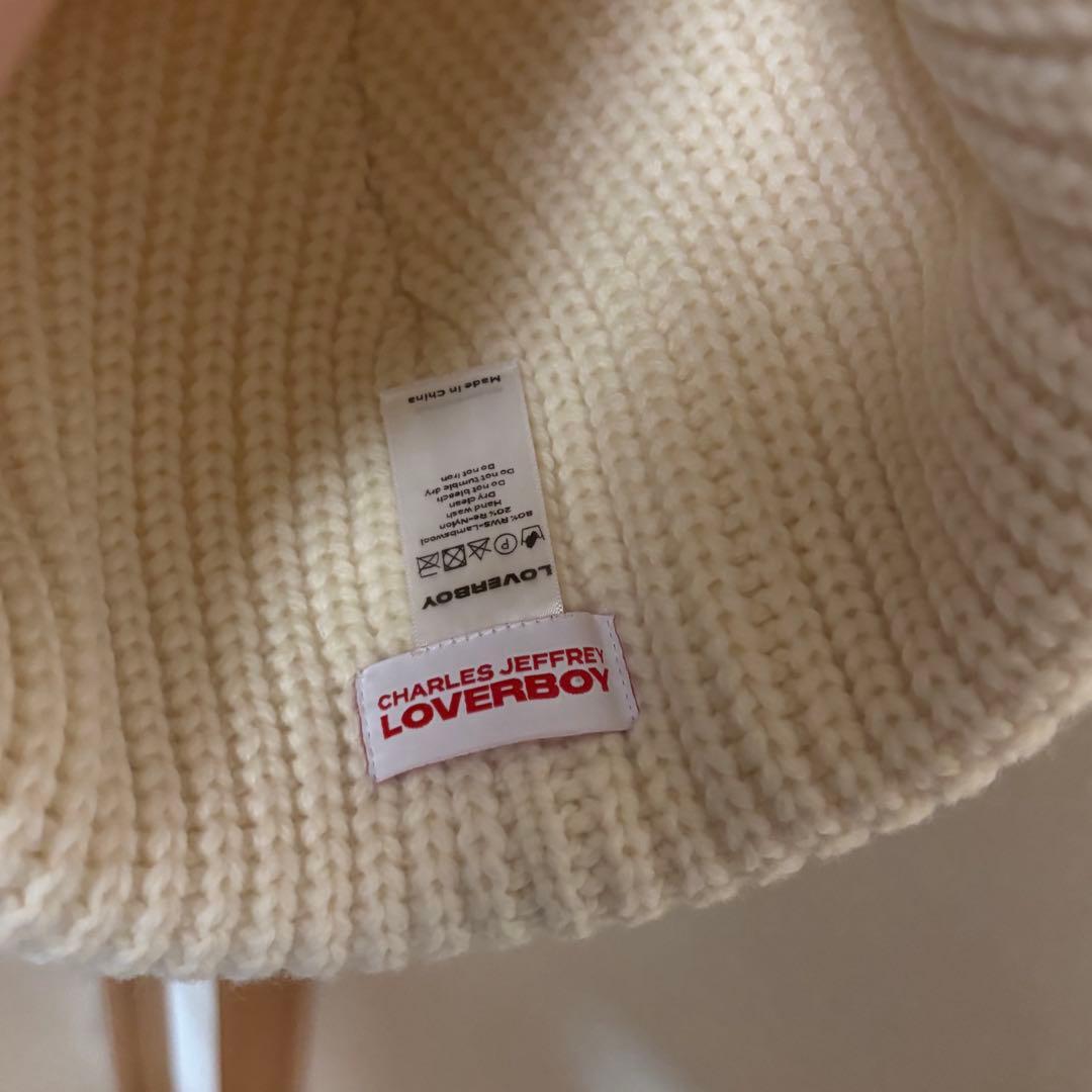 charles jeffrey LOVERBOY ニット帽　タグあり バッチあり