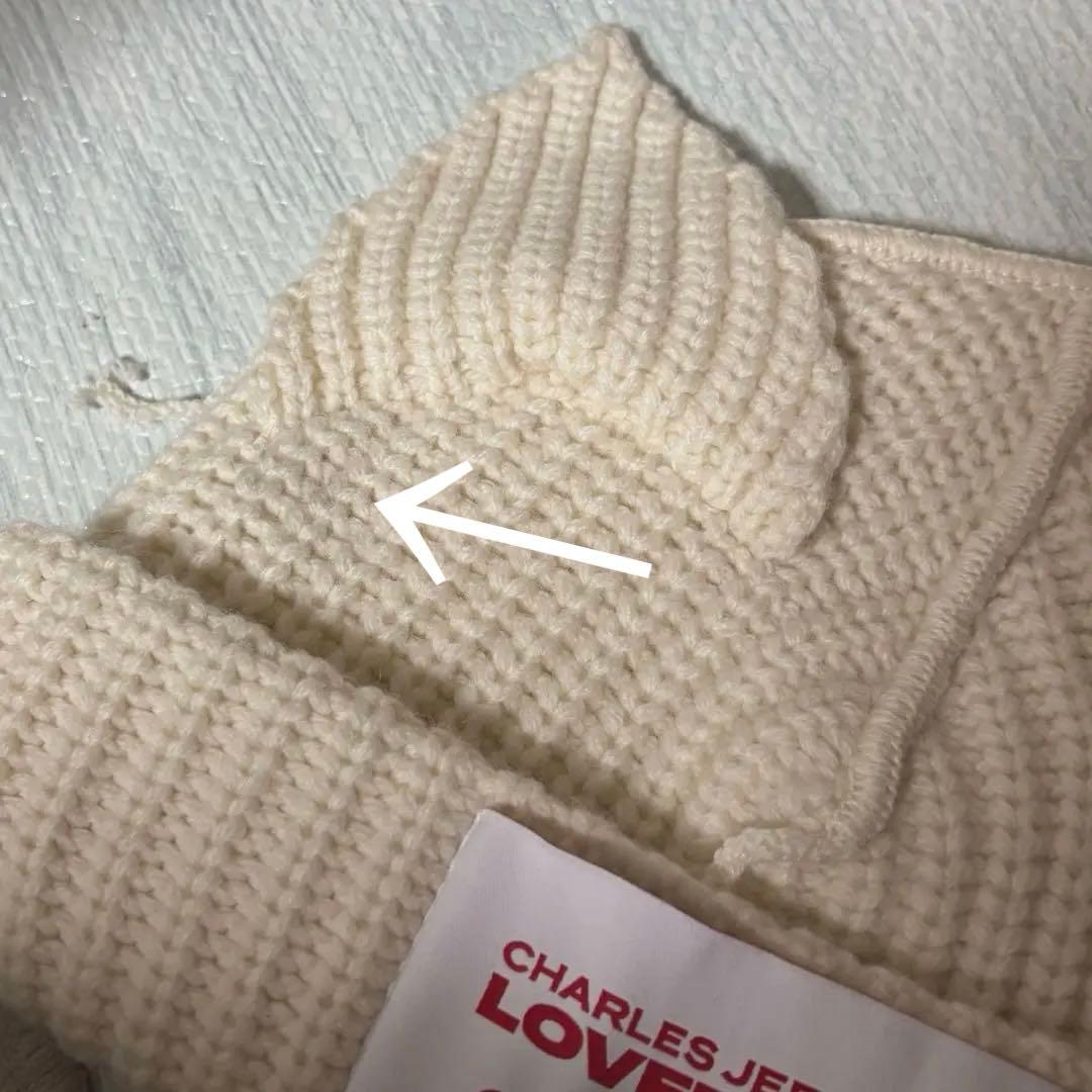 charles jeffrey LOVERBOY ニット帽　タグあり バッチあり