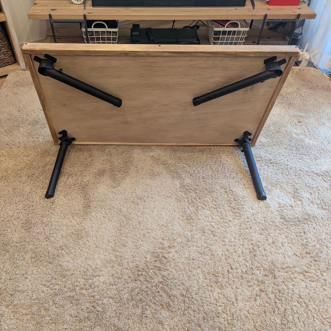 うに　ローテーブル　✨　木製　サイドテーブル　ハンドメイド　折りたたみ