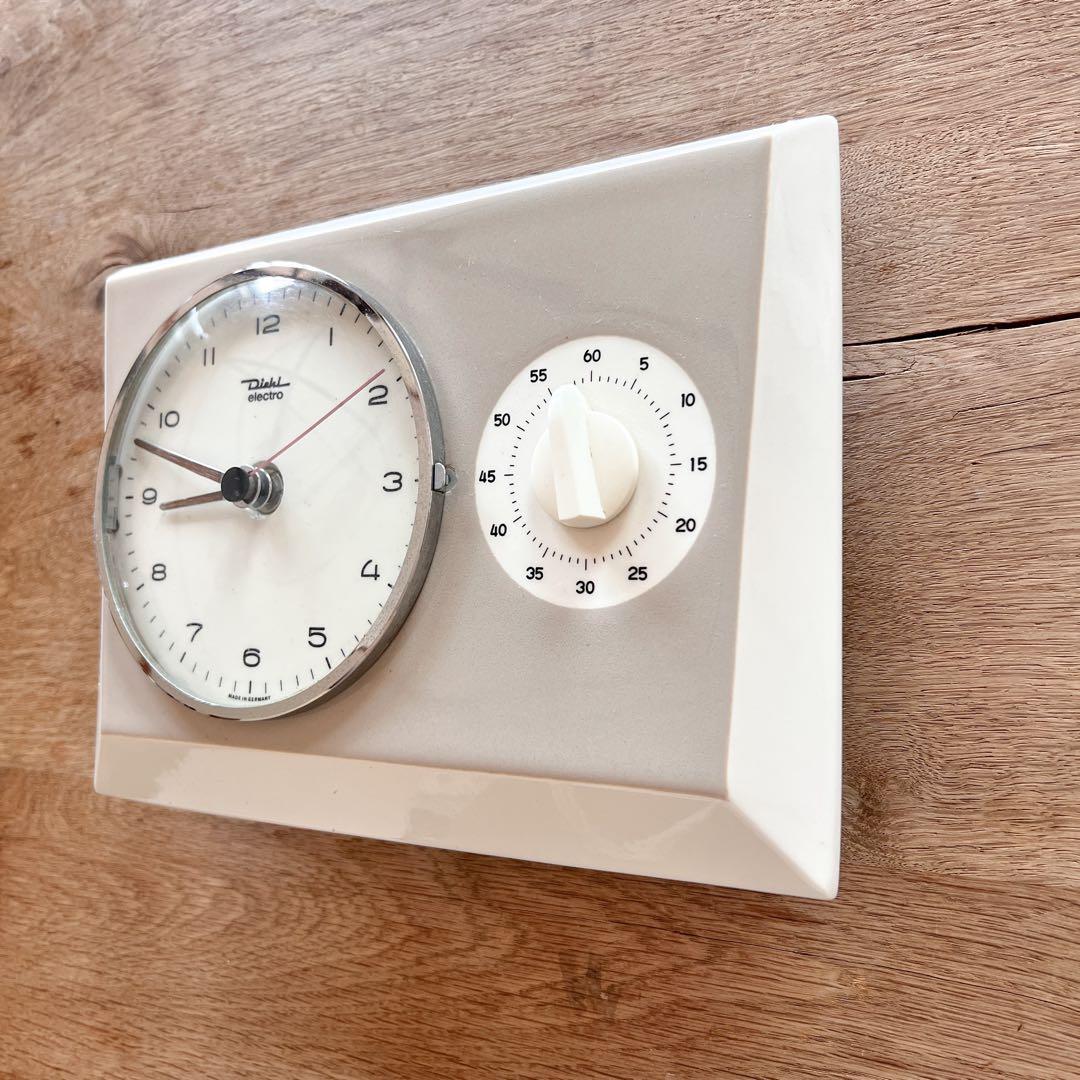 ドイツ・DIEHLの陶器製ウォールクロック