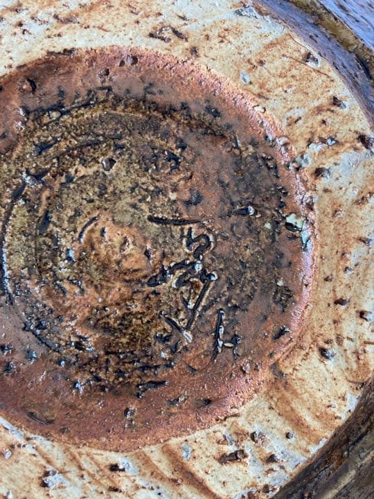 壺　美濃焼　外径34cm  鬼肌