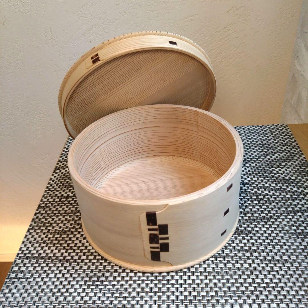 柴田慶信商店　天然秋田杉　白木　おひつ　曲げわっぱ　ホームパーティー