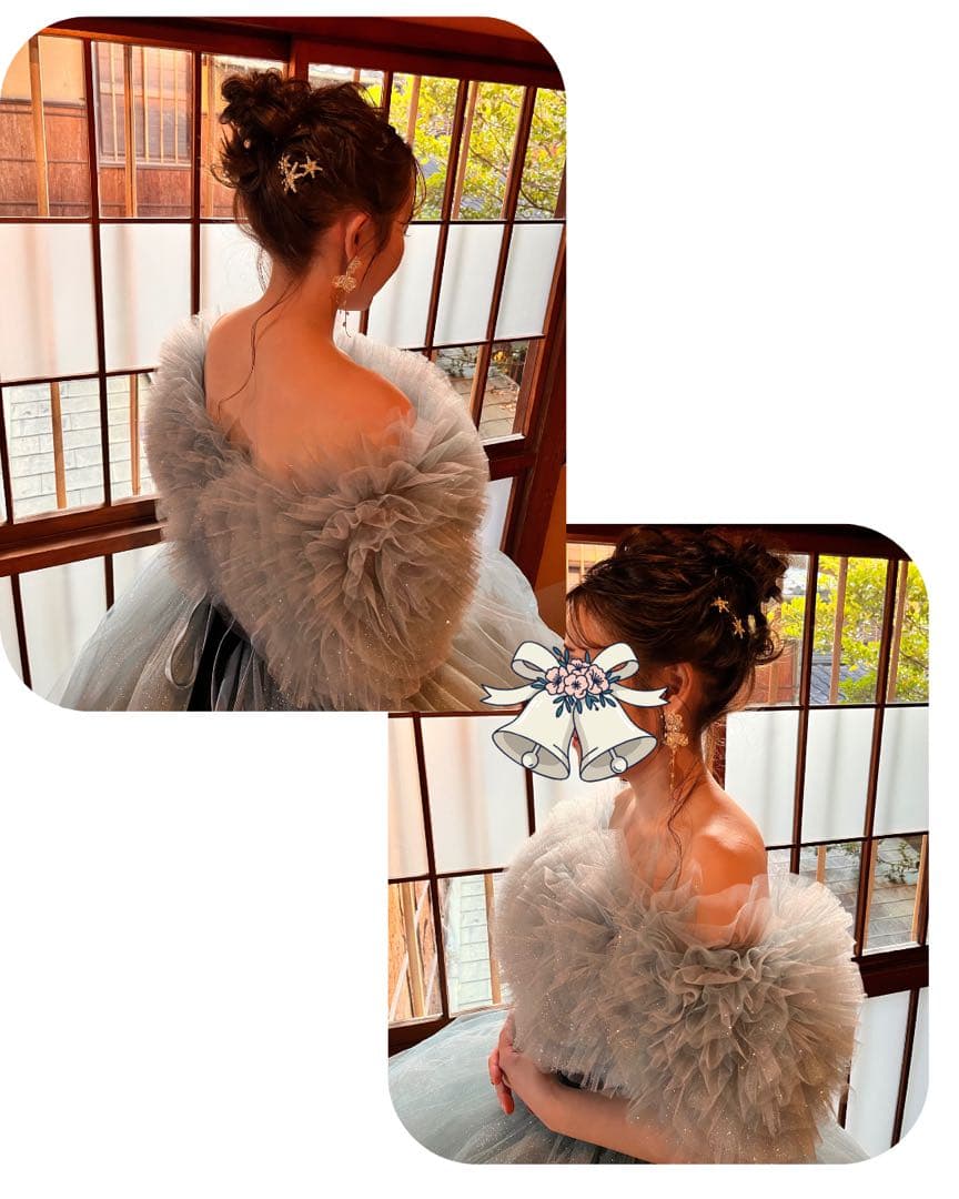 【ちかまる】キキ風 水色ドレス YNS WEDDING