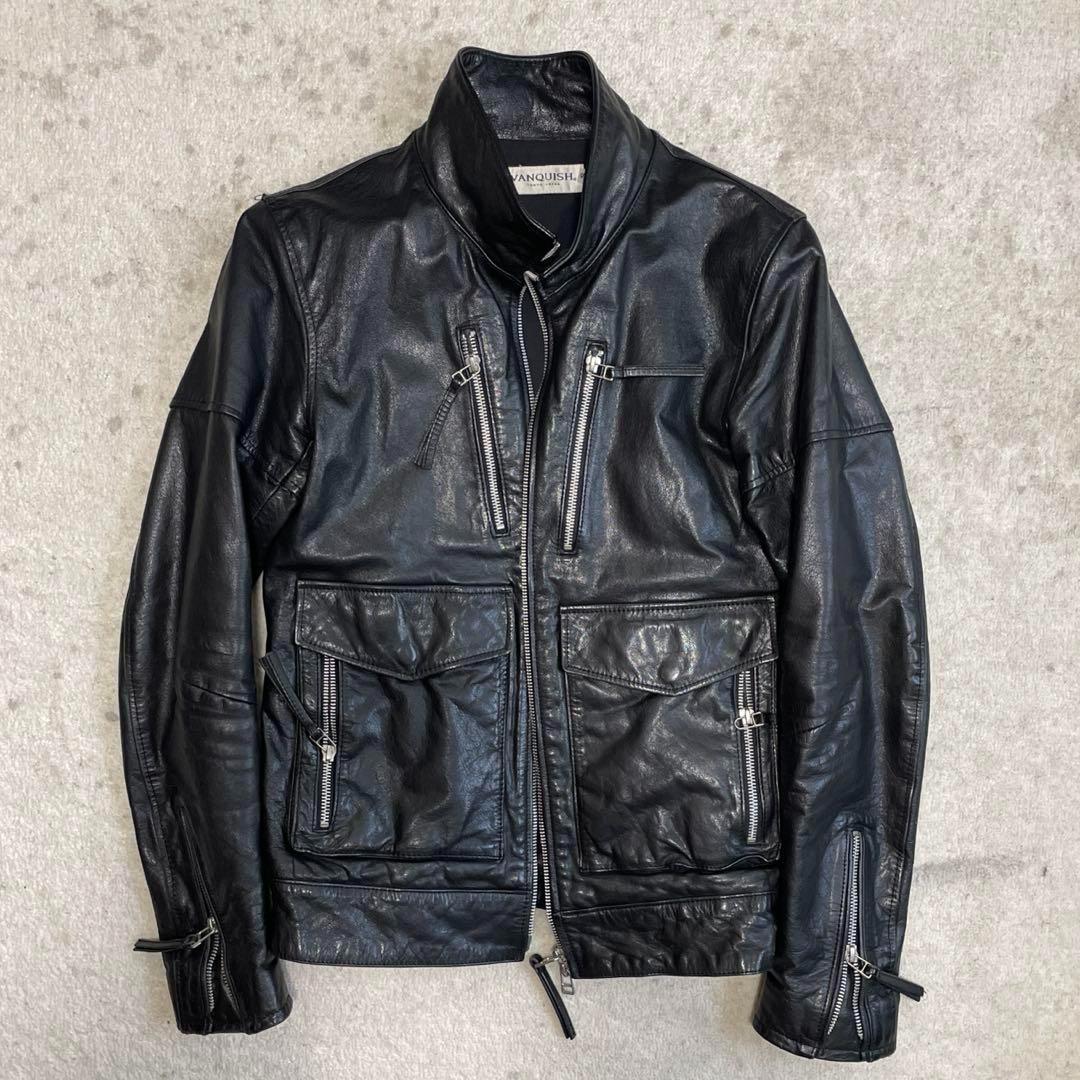 90s Archive ライダースジャケット　レザー　Y2K