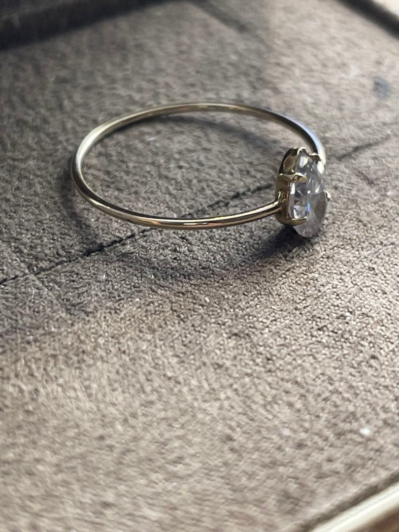 agete K10 天然石 リング 9号