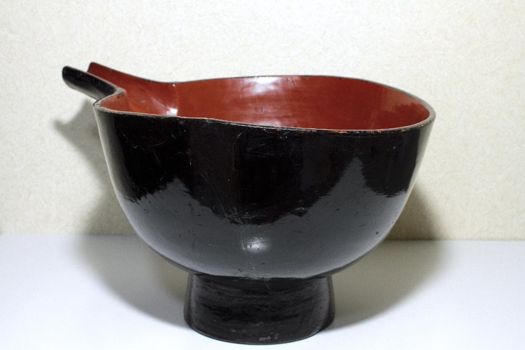 江戸後期 浄法寺塗 片口(酒上)