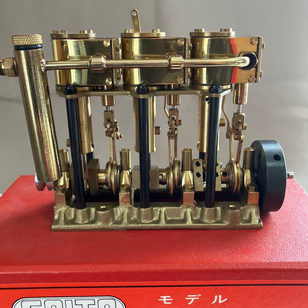 SAITO モデル スチーム エンジン T3DR & ボイラーB3