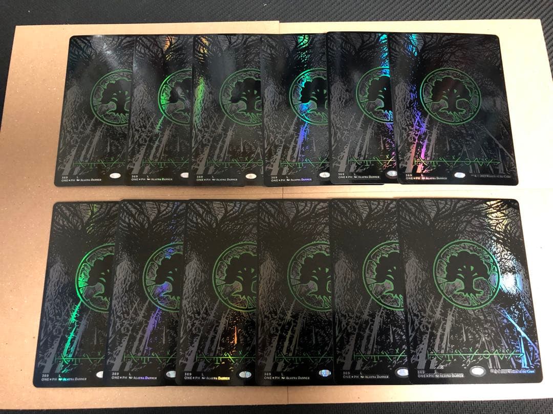 mtg オイルスリックfoil 土地　各色12枚　計60枚セット