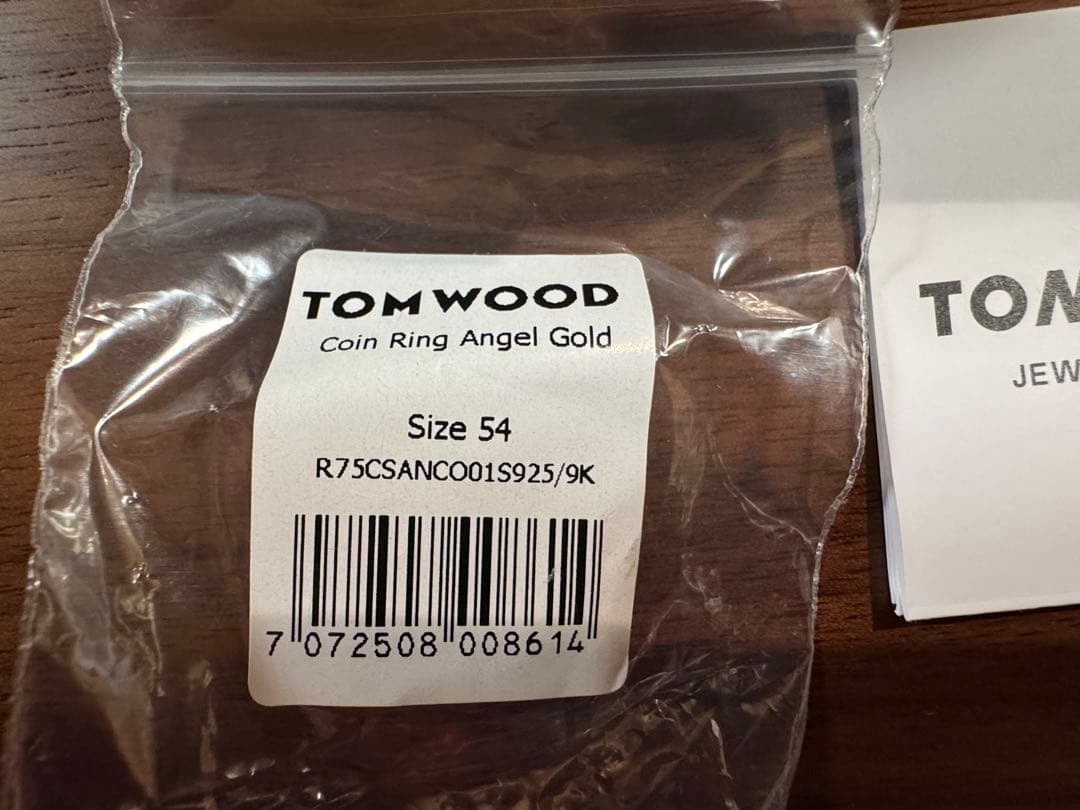 TOMWOOD リング　COINRING トムウッド　　シルバー　ゴールド