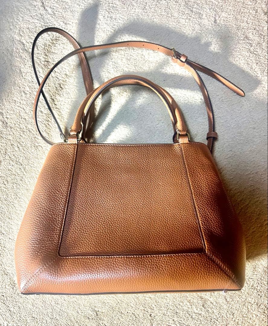 kate spade ブラウンレザーショルダーバッグ