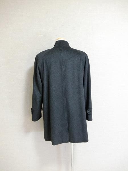 North Village　ピエールバルマン　スタンドカラーコート　グレー