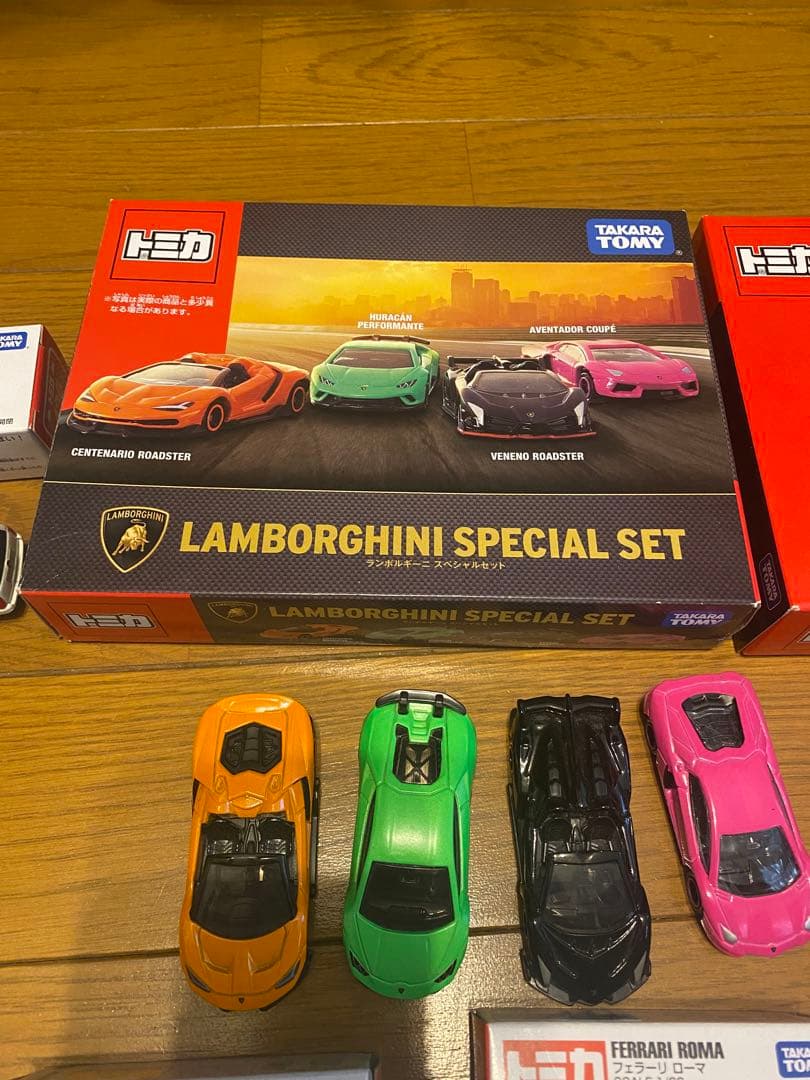 トミカ(主に外車)34台&マックトミカ5台&2段ケース×2個