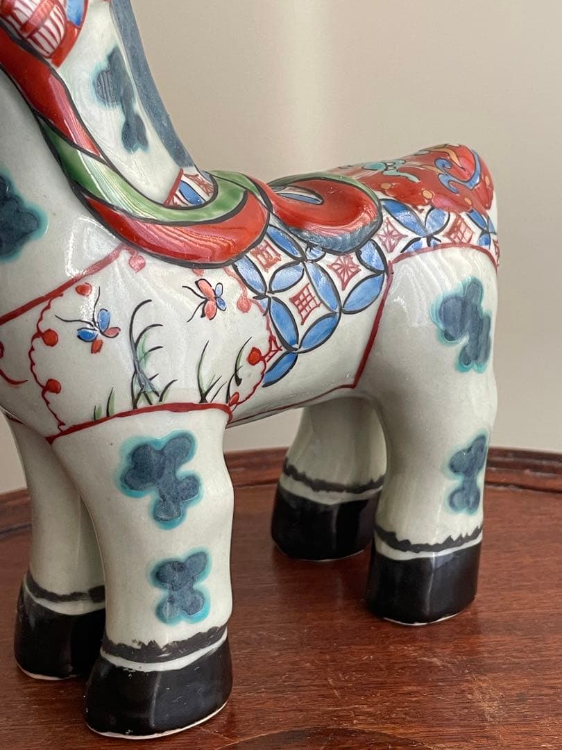 ⬇️ 円左エ門窯　⭐︎ 飾り馬　小　　手書き　有田焼