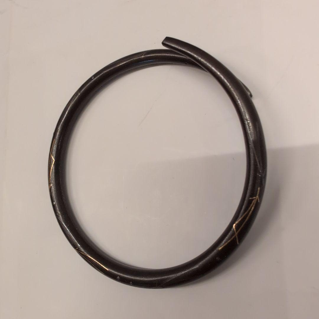 茶道具　釜鐶　嵌金銀松葉　釜釻　釜師　和田美之助造　共箱