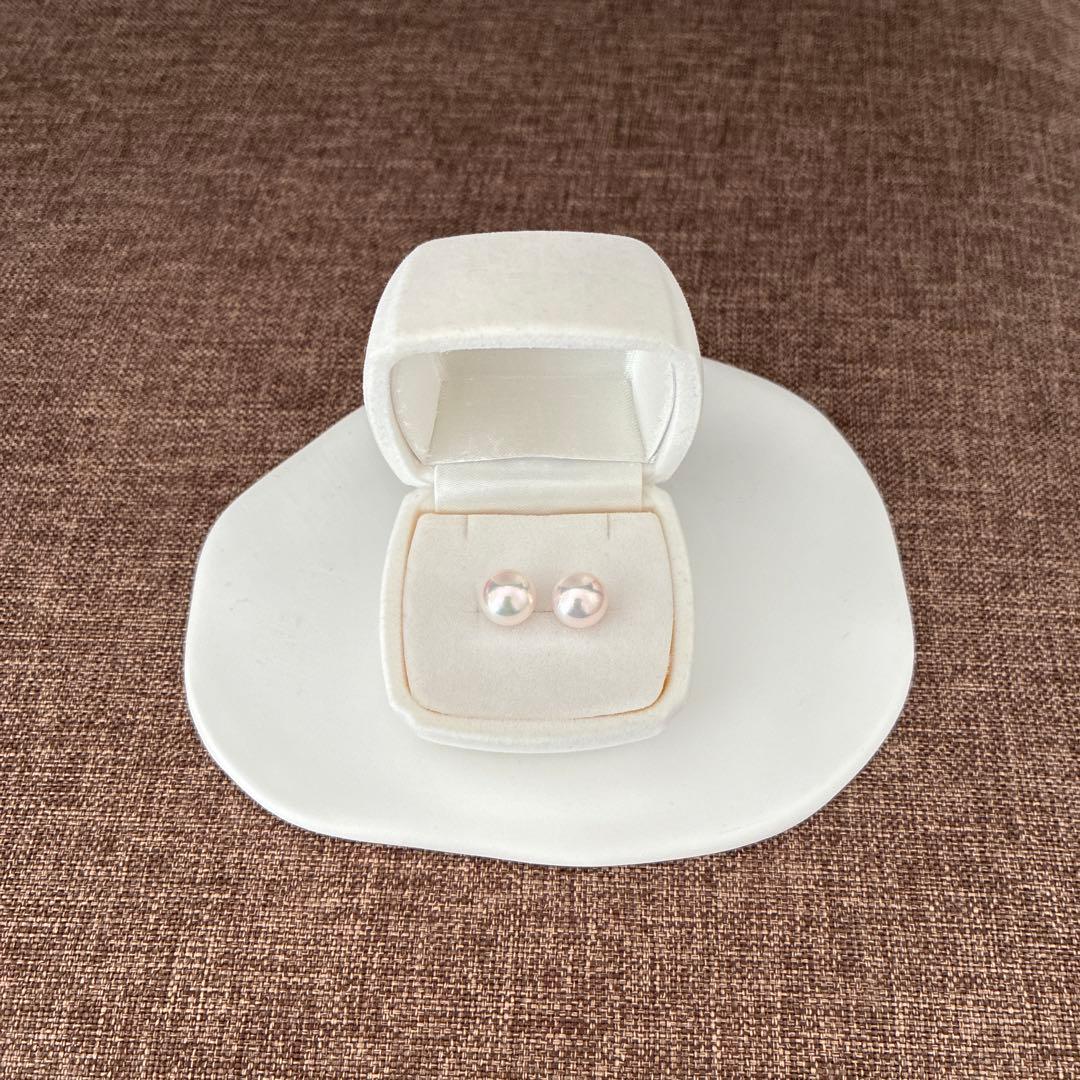 天女クラスアコヤ本真珠ピアス新品未使用ケース付き