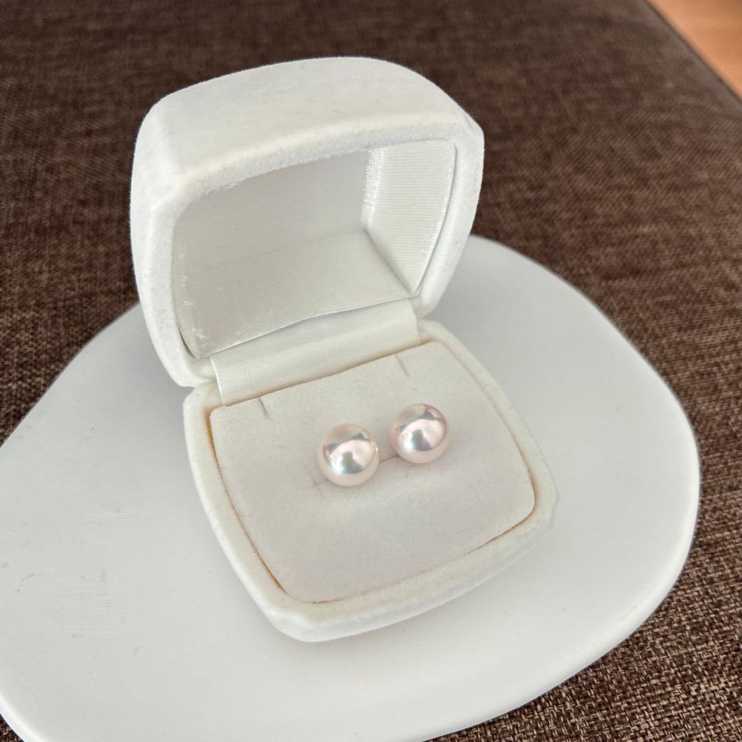 天女クラスアコヤ本真珠ピアス新品未使用ケース付き