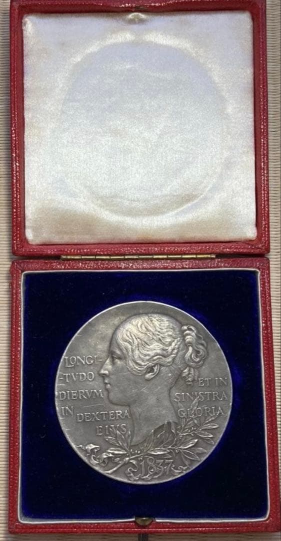 本物保証‼️1897年 ヴィクトリア女王 ダイヤモンドジュビリー 大型銀メダル