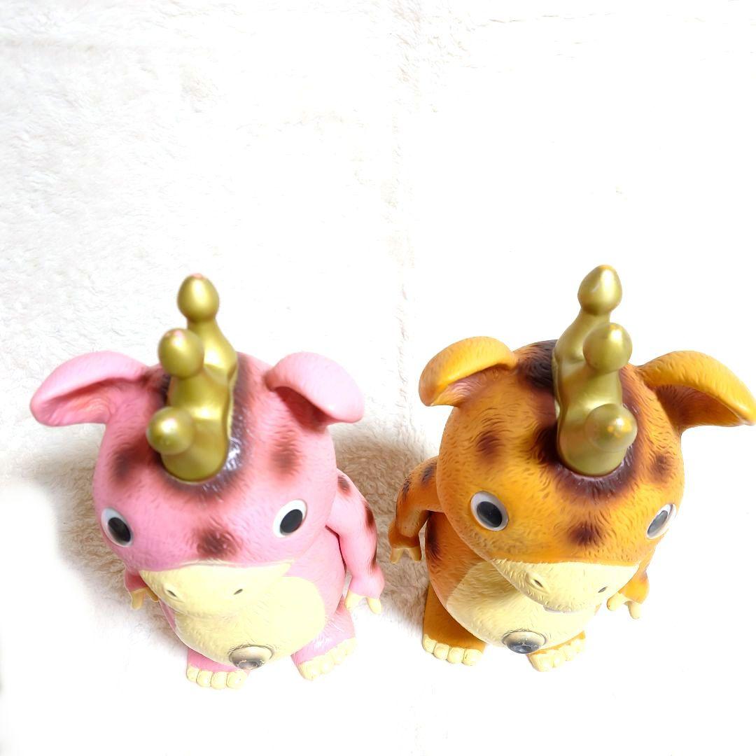 マ*ー様 快獣 ジャイアント ブースカ ソフビ イヌクマ製 円谷プロ 2個セット