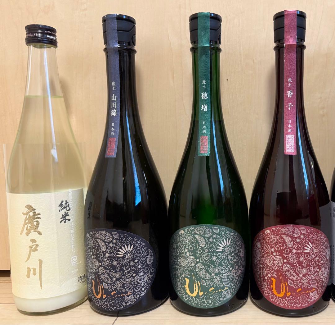 日本酒　産土3本(七農醸2本、四農醸1本)・廣戸川にごり含む6本セット
