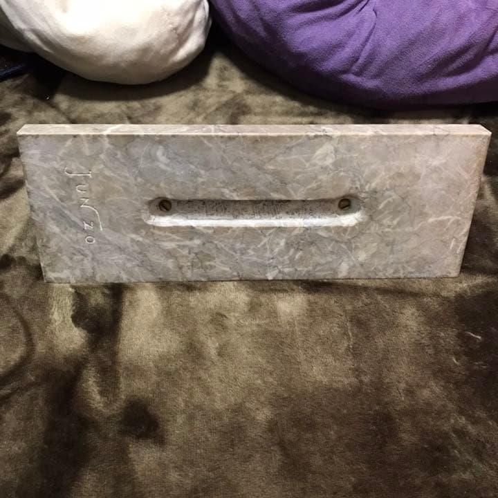 彫刻家　古川順三　junzo サイン入　大理石　犬　銅製 ブロンズ 置物