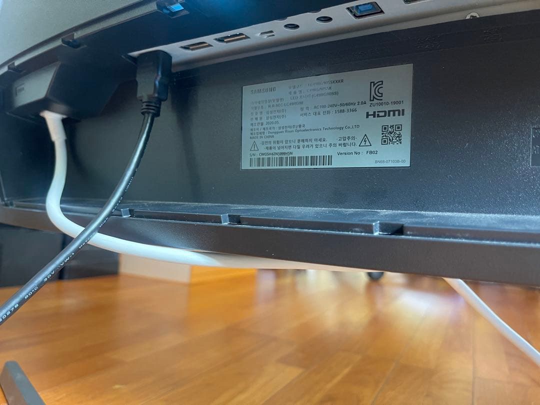 samsung 49C49RG90SSK 5k 曲面 モニター 2020年製