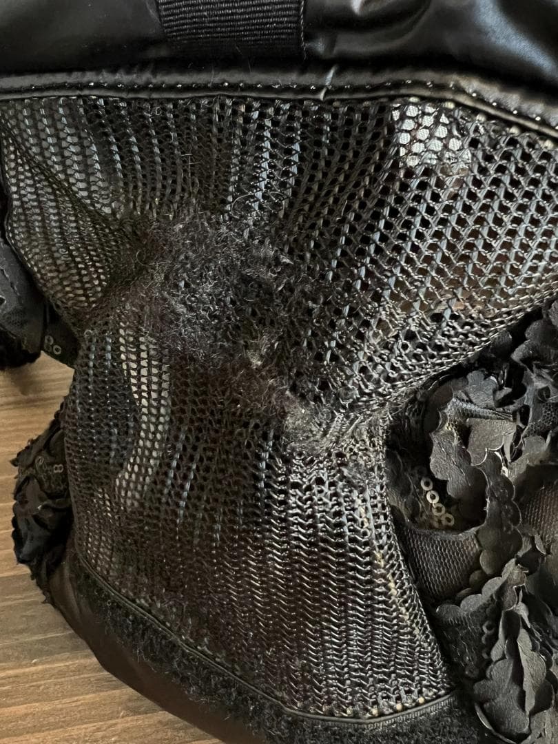 リュクスバーディ コードレースファセットキャリーM / 犬用キャリーバッグ 黒