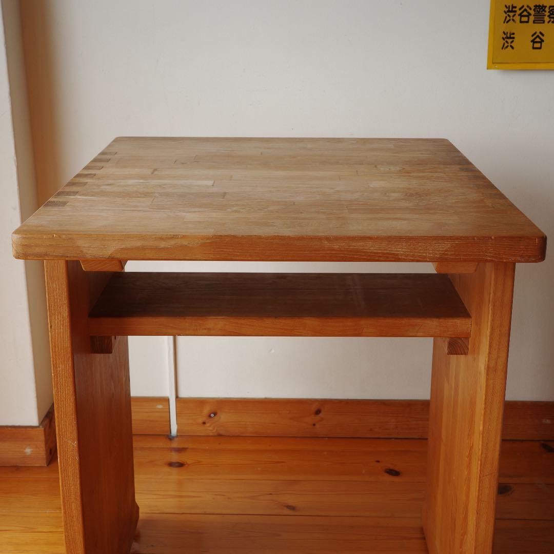 1990年代 ビンテージ デスク チーク無垢材 机 棚（天童木工 デンマーク)