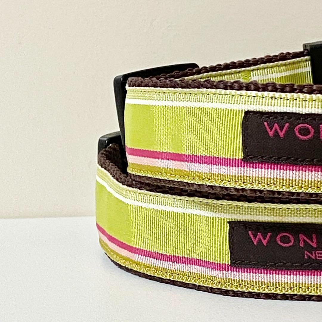 新品【定価1.1万】犬首輪2個　USA製ハンドメイド　ワンダードッグニューヨーク