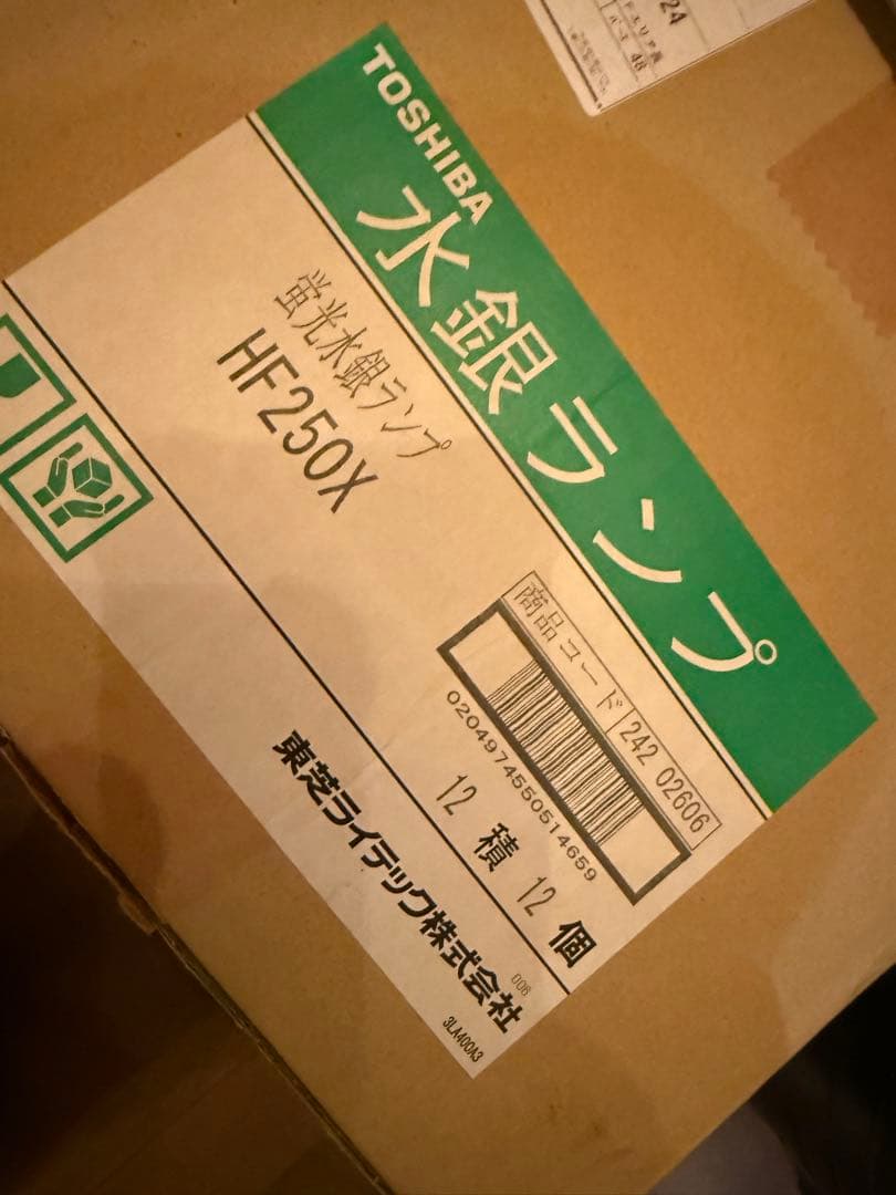TOSHIBA 水銀ランプ HF250X 12個入り