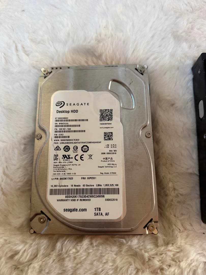 HDDセット 2TB + 1TB + 4TB